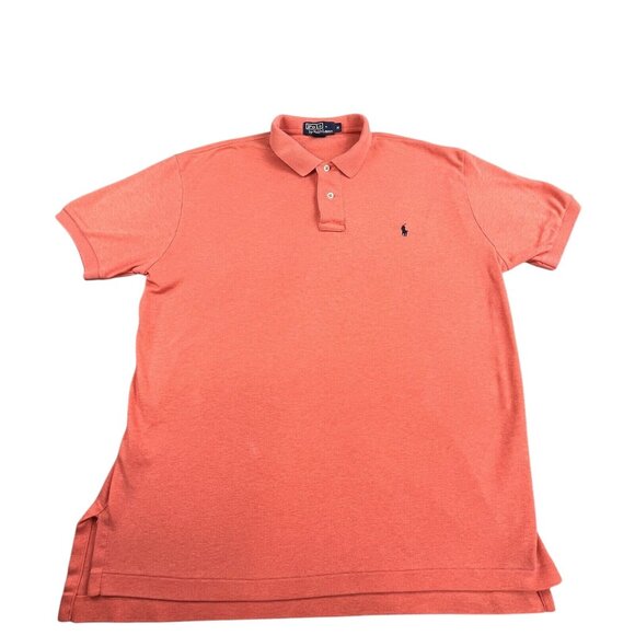 Polo Ralph Lauren Other - VTG Polo Ralph Lauren Men's M Salmon Orange Short Sleeve Shirt Casual Golf Wear